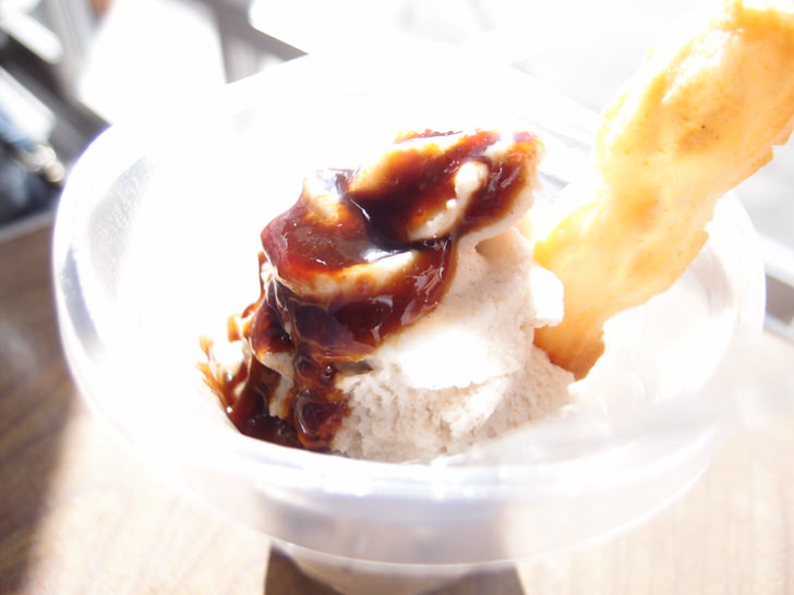 榛名神社前三杉屋の味噌ソフトクリーム