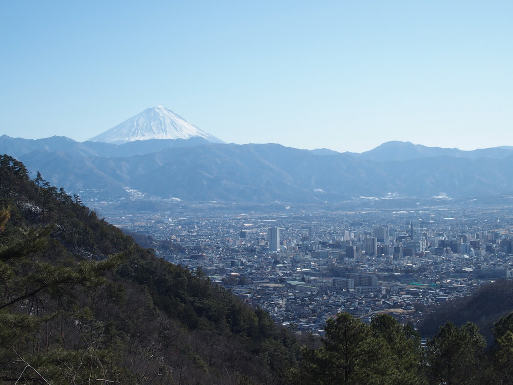 甲府市で富士山が良く見える場所
