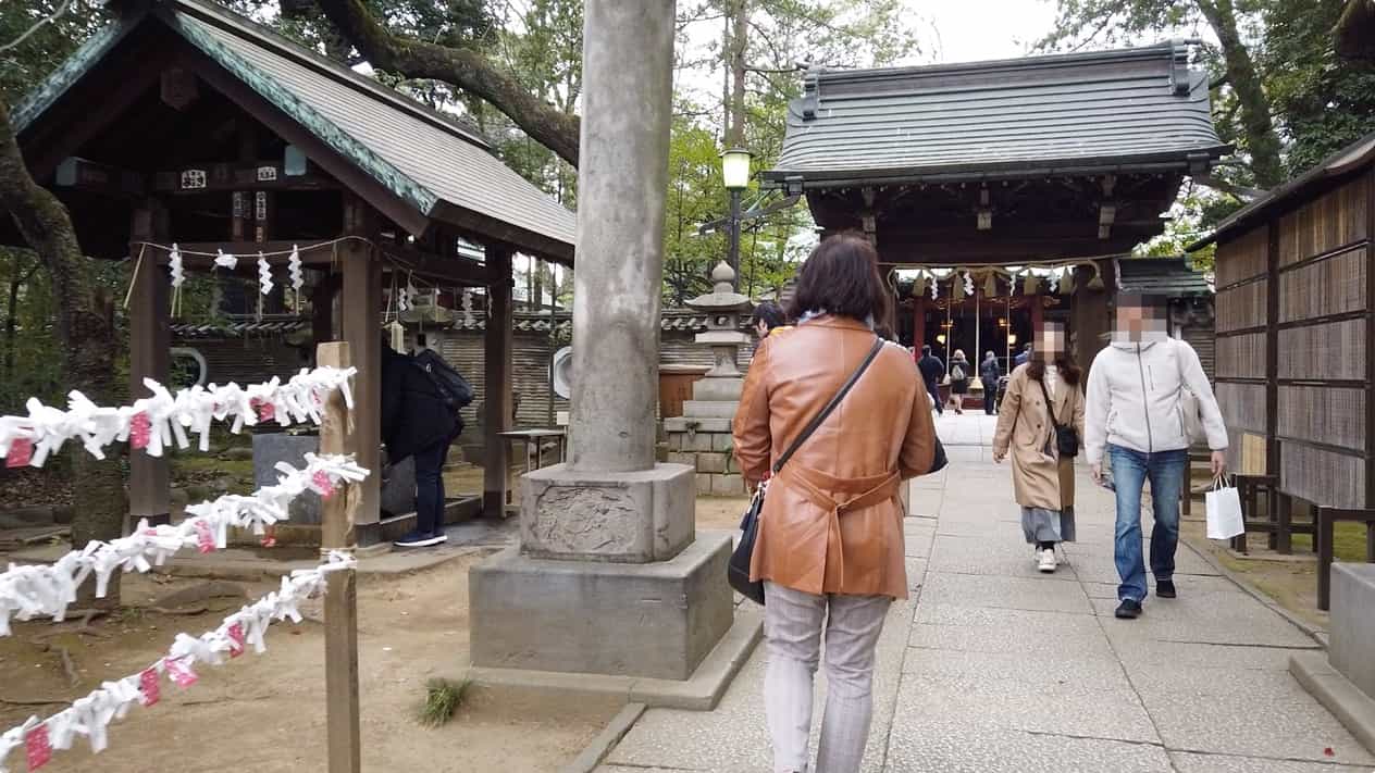 赤坂氷川神社の手水舎