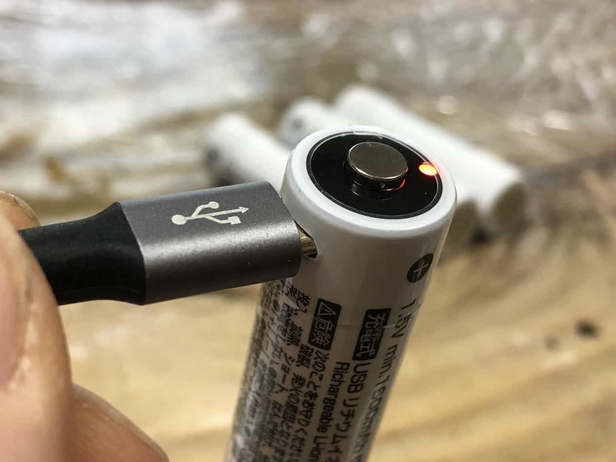 BLUEDOT単３形USB充電式リチウムイオン電池